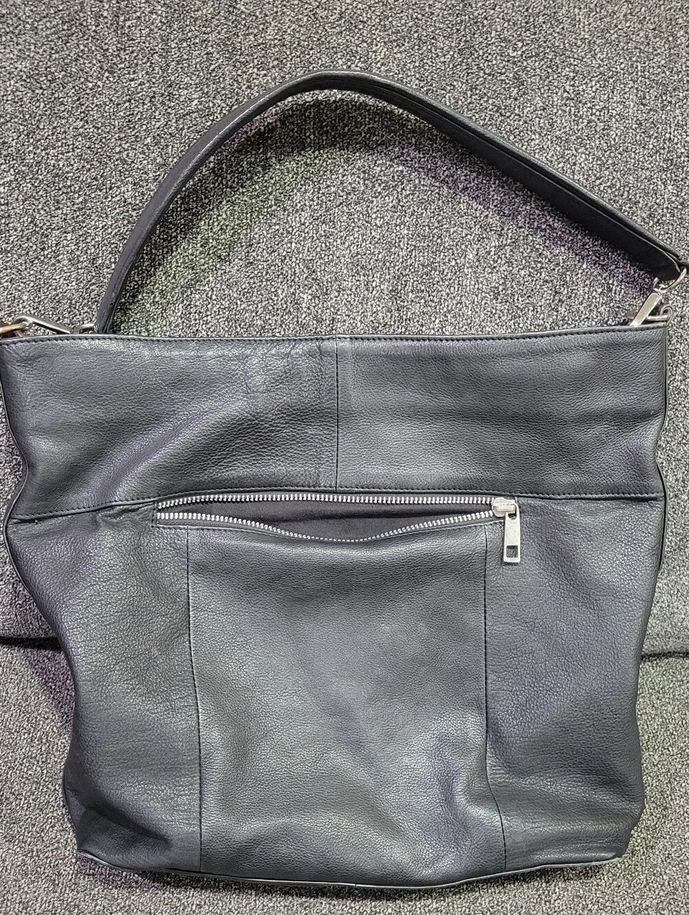 Still Nordic Anouk Hobo Bag Shoulder Purse Leather Black